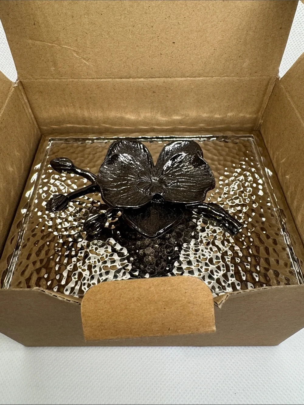 NIB Michael Aram Black Orchid Mini Jewelry Box